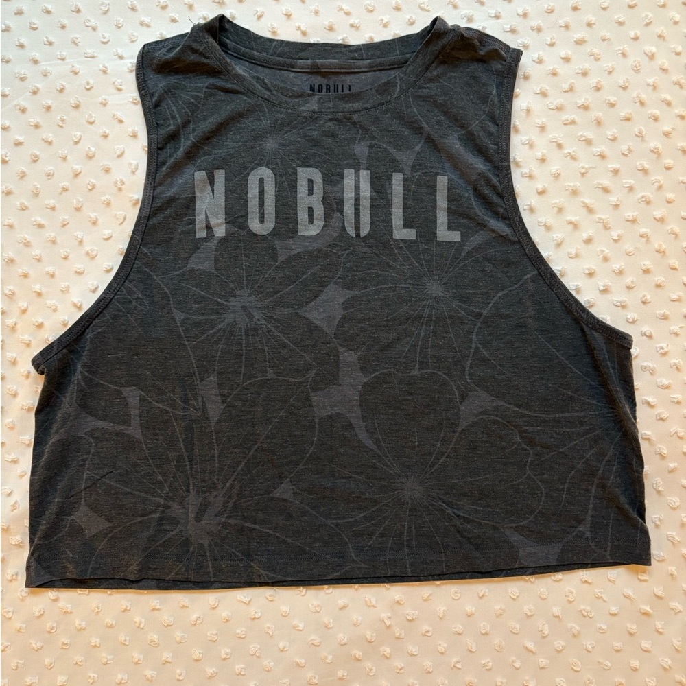 NOBULL Navy Floral Crop Top